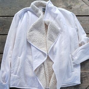 Avia White Teddy Jacket with Sherpa Lining